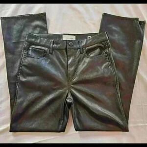 Stylish Black Faux Leather Pants for Trendy Look